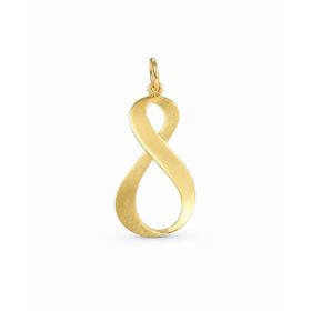 Imagem do produto Pingente Infinito Fita Liso e Fosco em Ouro 18K