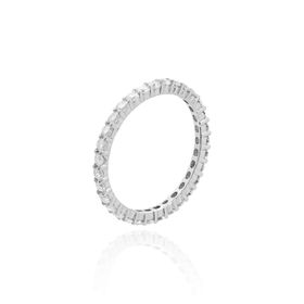 Imagem do produto Anel Moissanite Aparador Aro Cravejado 2MM em Prata 925