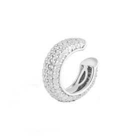 Imagem do produto Brinco Moissanite Piercing de Encaixe Cravejado com Moissanites 1MM em Prata 925