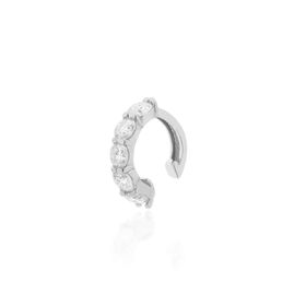Imagem do produto Brinco Piercing Moissanite 3MM com 5 Pontos de Luz em Prata 925