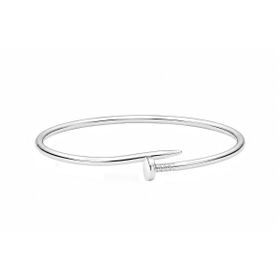 Imagem do produto Pulseira Bracelete Rígido de Prego Liso em Prata 925