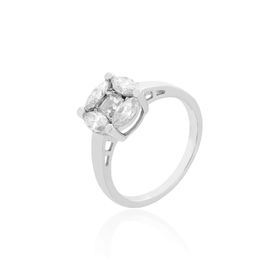Imagem do produto Anel Moissanite Solitário Lapidado 3X6MM em Prata 925