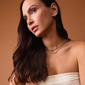 Imagem do produto Colar Crystal Line com Zircônias Ponto de Luz Caixa Inglesa Folheado a Ouro 18K