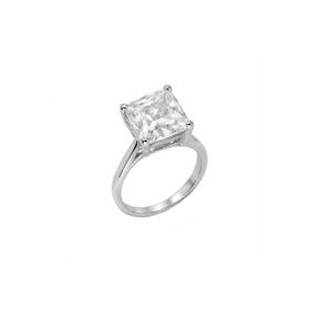 Imagem do produto Anel Moissanite 10MM Solitário com Lapidação Princesa em Prata 925