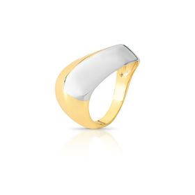 Imagem do produto Anel Bicolor Abaulado MIX Folheado a Ouro 18K