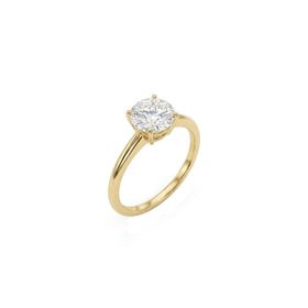 Imagem do produto Anel Solitário Ponto de Luz 7MM Zircônia Folheado a Ouro 18K