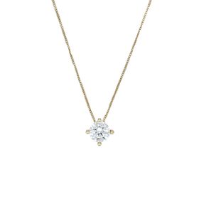 Imagem do produto Colar Solitário Ponto de Luz Zircônia Folheado a Ouro 18K