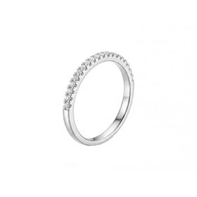 Imagem do produto Anel Moissanite Aparador Meia Cravação 1.25MM em Prata 925