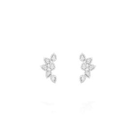 Imagem do produto Brinco Moissanite Earcuff Gotas 3X5MM com Cravação na Volta em Prata 925