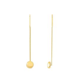 Imagem do produto Brinco Earline com Acabamento Fosco Velvet Folheado a Ouro 18K