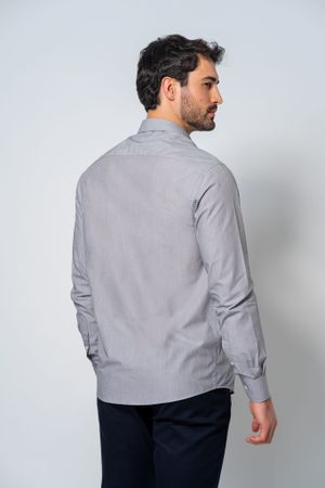 Camisa Social Masculina Raveltf4265 Grafite