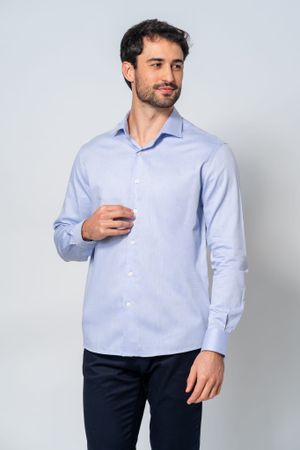 Camisa Social Masculina M432 Azul