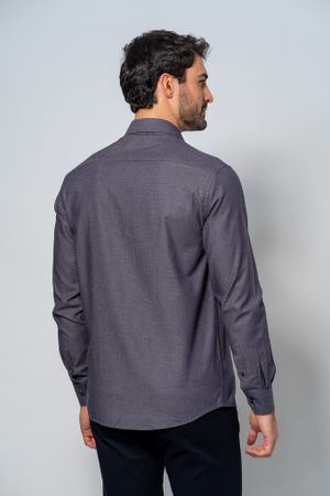 Camisa Social Masculina M432 Marinho