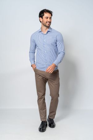 Camisa Social Firenze Azul 117