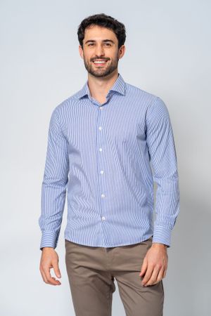 Camisa Social Firenze Azul 117