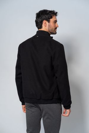Casaco Masculino Ziper Preto