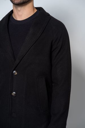 Casaco Sobretudo Masculino Preto