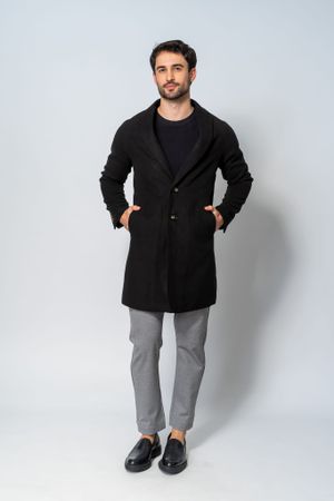 Casaco Sobretudo Masculino Preto
