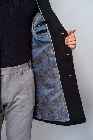 Casaco Sobretudo Masculino Preto
