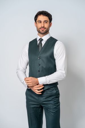 Traje Pv Prime Vicenzo Verde Musgo