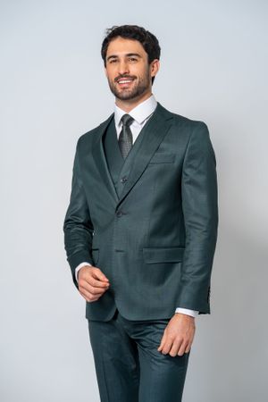 Traje Pv Prime Vicenzo Verde Musgo