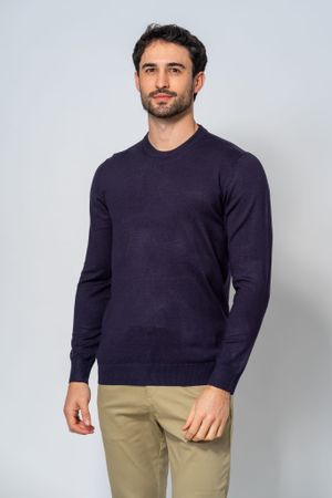 Suéter Malha Masculino Marinho