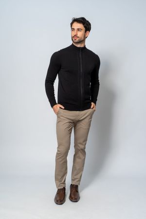 Suéter Malha Masculino Preto
