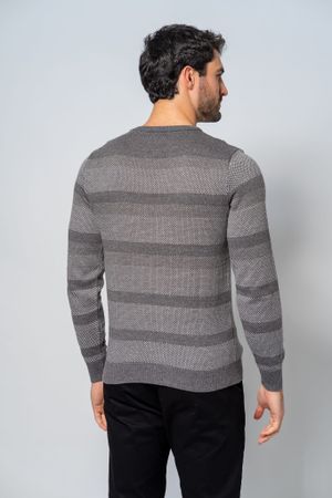 Suéter Masculino Malha Cinza