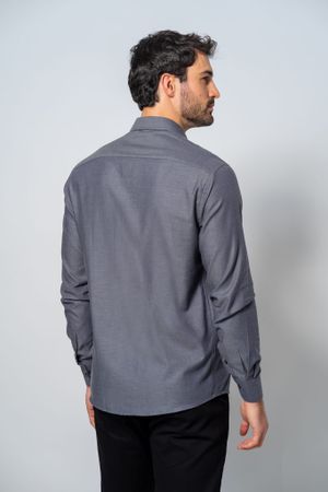 Camisa Social Masculina M420 Grafite