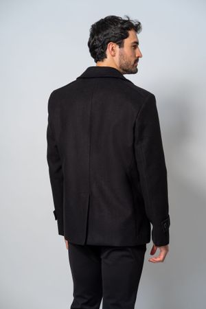 Casaco Masculino Caban Preto