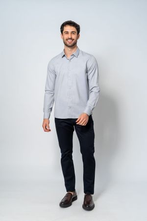 Camisa Social Siena Cinza