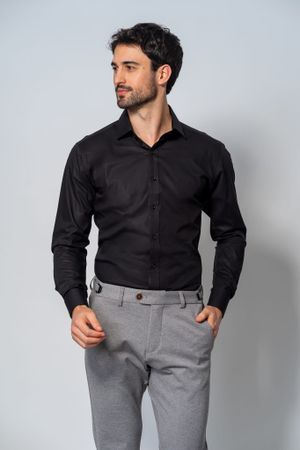 CAMISA SOCIAL GALLESSV PRETO 