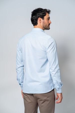 Camisa Social Siena Xadrez Azul