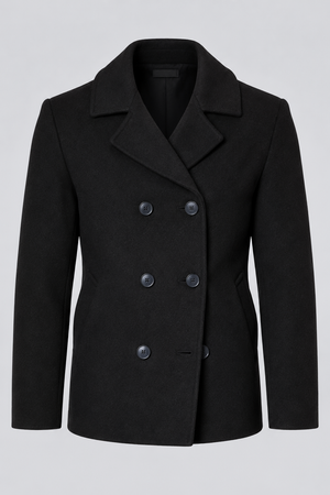 Casaco Masculino Botões Preto