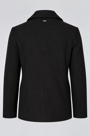 Casaco Masculino Botões Preto