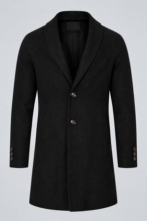 Casaco Sobretudo Masculino Preto