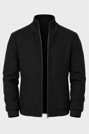 Casaco Masculino Ziper Preto