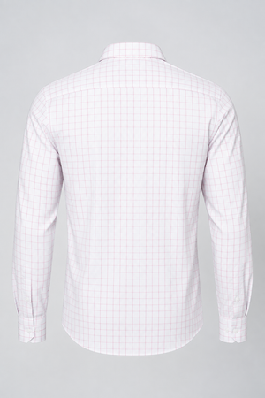 Camisa Social Siena Xadrez Branco