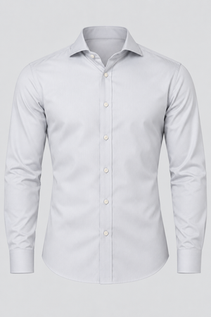 Camisa Social Masculina Ruth Cinza