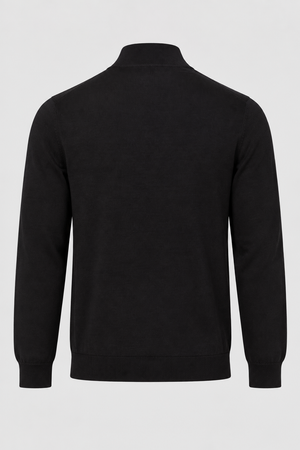 Malha 1/2 Ziper Preto