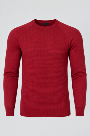 Suéter Malha Masculino Bordo