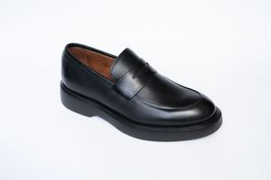 Mocassim Masculino em Couro Preto