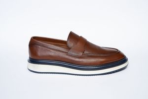 Mocassim Masculino Couro Castanho Claro