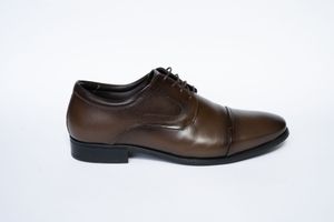 Sapato Masculino Social Oxford Couro Dark Brown