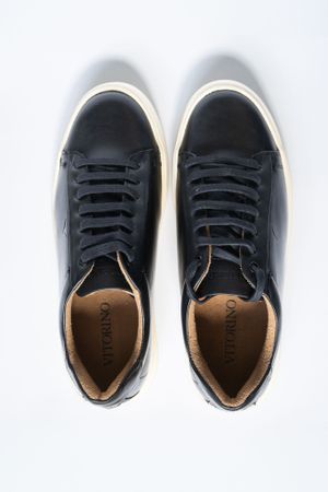 Tênis Masculino Casual Couro Preto