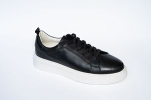Tênis Masculino Casual Couro Preto HYP004