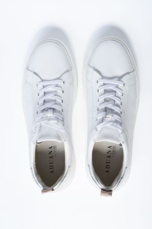 Tênis Masculino Casual Couro Branco HYP004