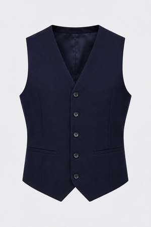 Traje Masculino com Colete Marinho