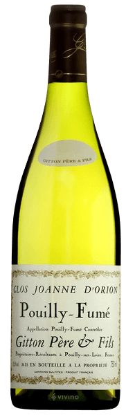 Pouilly Fumé Clos Joanne d' Orion Domaine Gitton