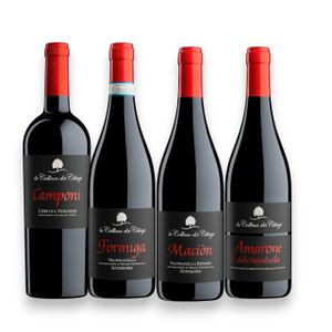Kit Com 4 Gfas vinho Diverssas   vinícola La Collina